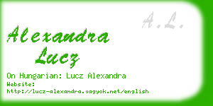 alexandra lucz business card